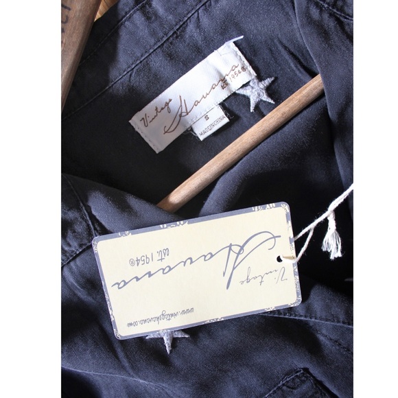 Vintage Havana NEW Washed Tencel Star Embroidered Jumsuit Small - Picture 15 of 16